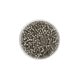 Rocailles argent/vert 2,6mm, 17 gr
