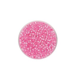 Rocailles Silbereinzug rosa 2,6mm 17g