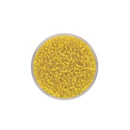 Rocailles Silbereinzug gelb 2,6mm 17g
