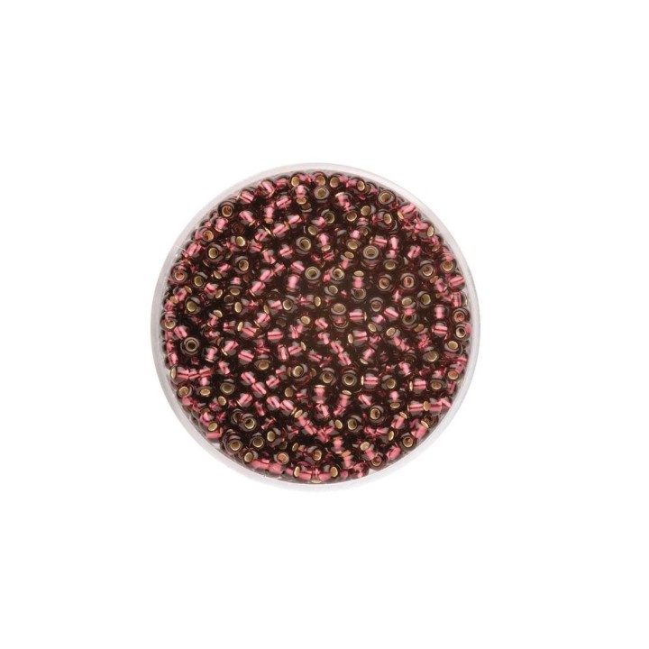 Rocailles Silbereinzug dunkellila 2,6mm 17g