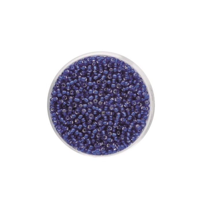 Rocailles Silbereinzug lapis 2,6mm 17g