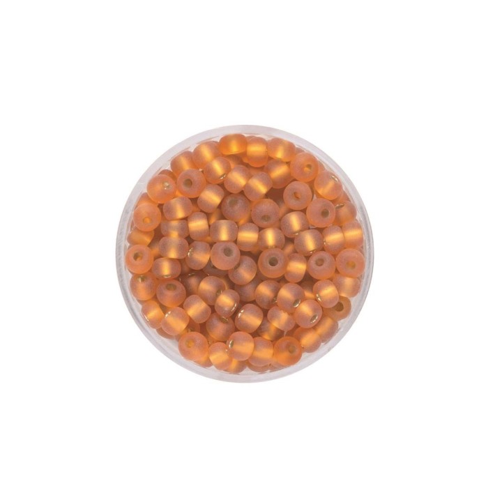 Rocailles 4.5mm garn.argent mat brun clair 17g
