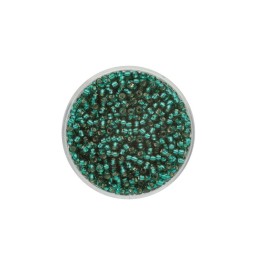 Rocailles 2,6mm Silbereinzug petrol 17g