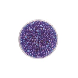 Rocailles Rainbow dunkelblau 2,6mm 17g