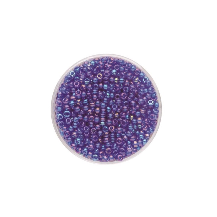 Rocailles Rainbow dunkelblau 2,6mm 17g
