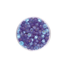 Rocailles Mix 4,5mm matt blau 17g