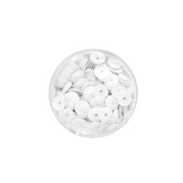 Paillettes blanc 6mm 7gr