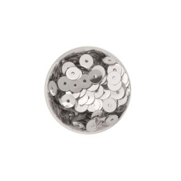 Paillettenscheiben silberfbarben 6mm 7g