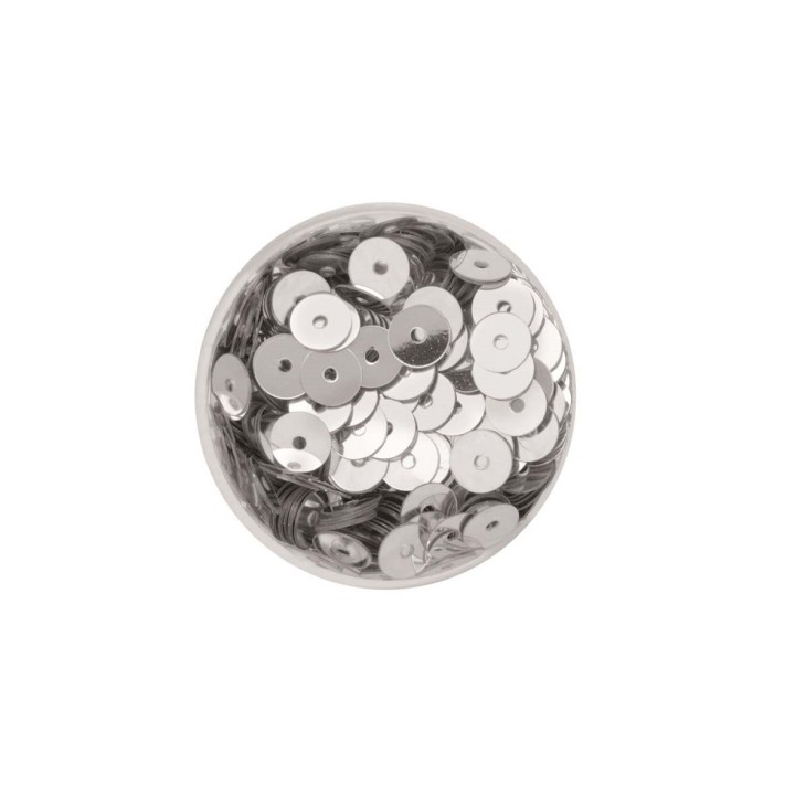 Paillettenscheiben silberfbarben 6mm 7g
