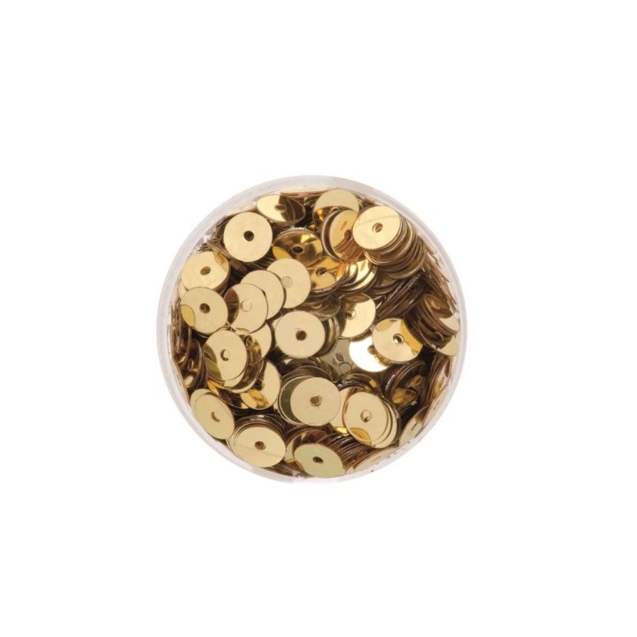 Paillettenscheiben goldfarben 6mm 7g