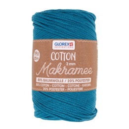 Makramee Cotton 2mm 250g turquoise
