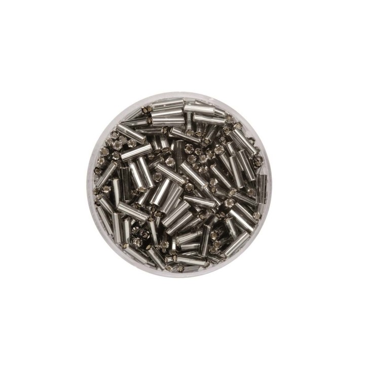 Glasstifte 6,0mm Silbereinzug grau 17g