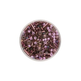 Rocailles Mix lila 17g