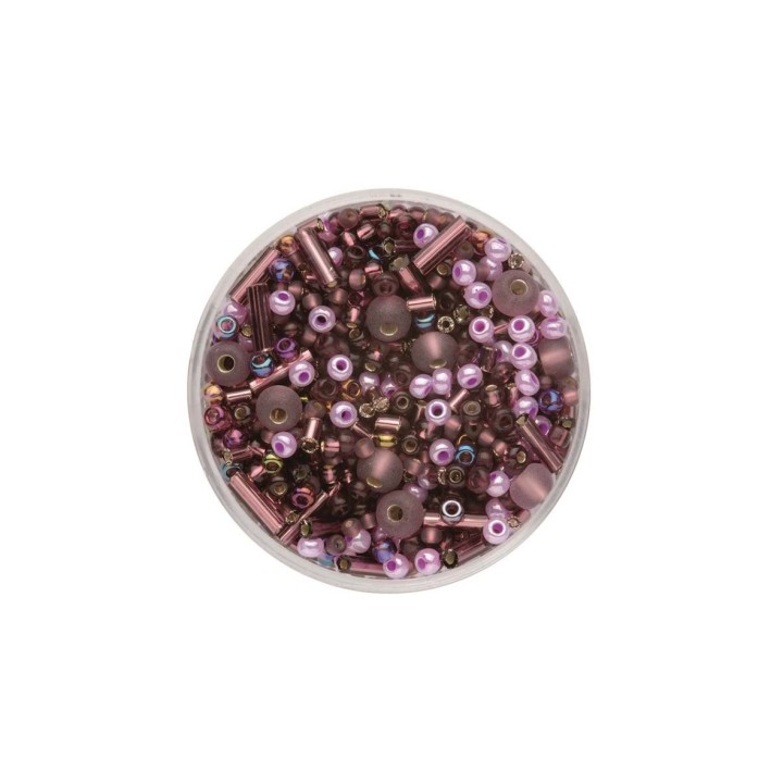 Rocailles Mix lila 17g