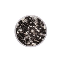 Rocailles Mix schwarz 17g