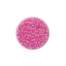 Rocailles pink mit silber 2,6 mm17g