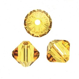 Schliffspitzperle Swarovski 4mm light topaz 25 Stück