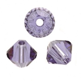 Schliffspitzperle Swarovski 4mm tanzanite 25 Stück
