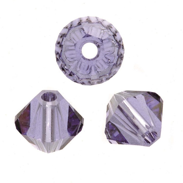 Schliffspitzperle Swarovski 4mm tanzanite 25 Stück
