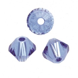 Perle Swarovski toupie 4mm saphire 25pcs