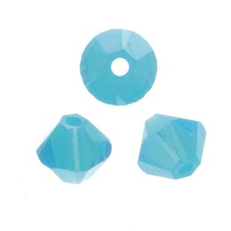Schliffspitzperle Swarovski 4mm carblue opal 25 Stück