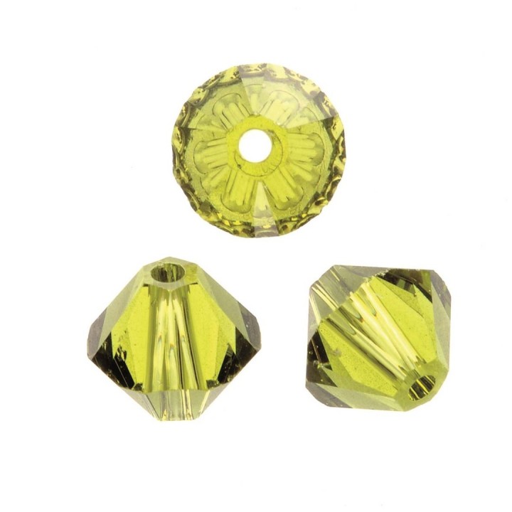 Swarovski bead bicone 4mm olivine 25pcs