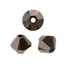 Schliffspitzperle Swarovski 4mm jet 25 Stück