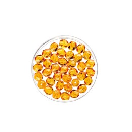 Glasschliffperlen 6mm 50 Stück topas