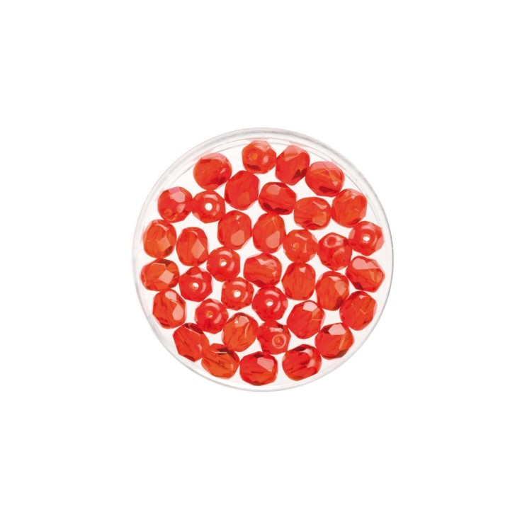 Glasschliffperlen 6mm 50 Stück hyazinth