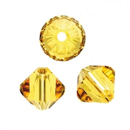 Perle Swarovski toupie 6mm light topaz 12pcs