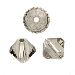 Schliffspitzperle Swarovski 6mm black d 12 Stück