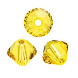 Swarovski bead bicone 6mm citrine 12pcs