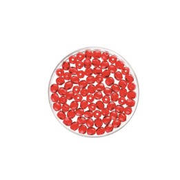 Glasschliffperlen 4mm 100 Stück rubin