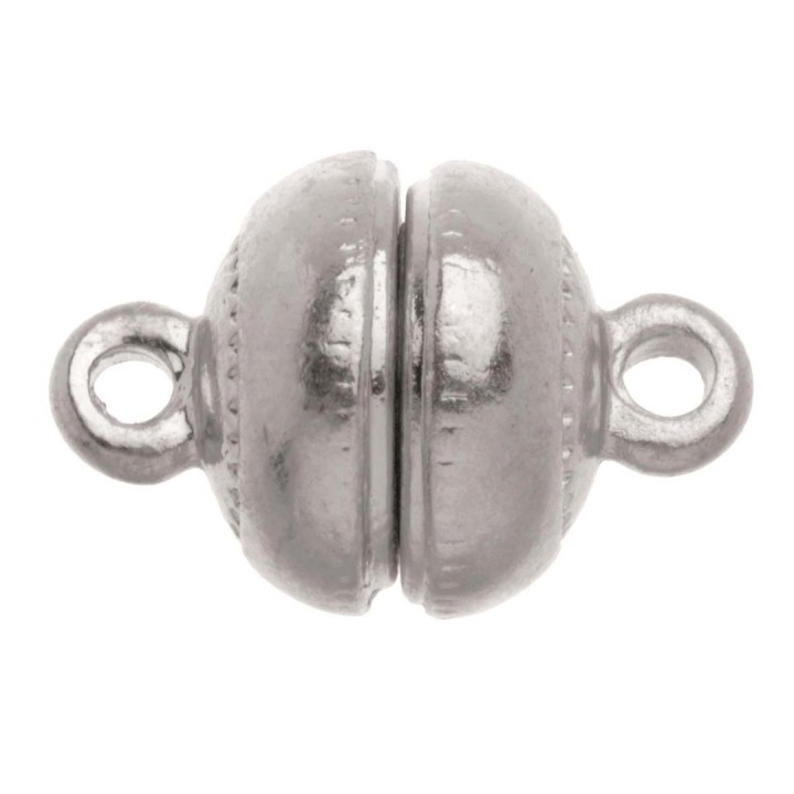 Magnetverschluss 1 Stück 12mm silberfarben