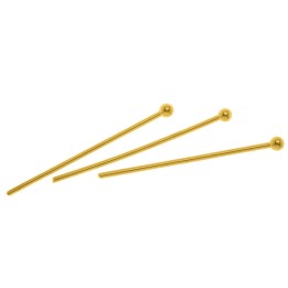 Pointes à mailles 10pcs  couleur or 30mm