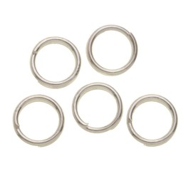 Spaltringe 15 Stück 7mm silberfarben