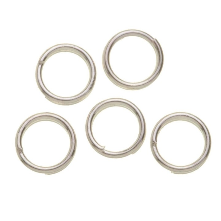 Anneaux 15pcs 7mm couleur argent
