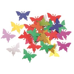 Paillettes papillons 14mm 20g multicolore