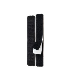 Klettband, selbstklebend schwarz, 80cm x 16mm