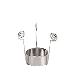 Teelichthalter Metall silberfarben für Glas 7cm 2 Stück