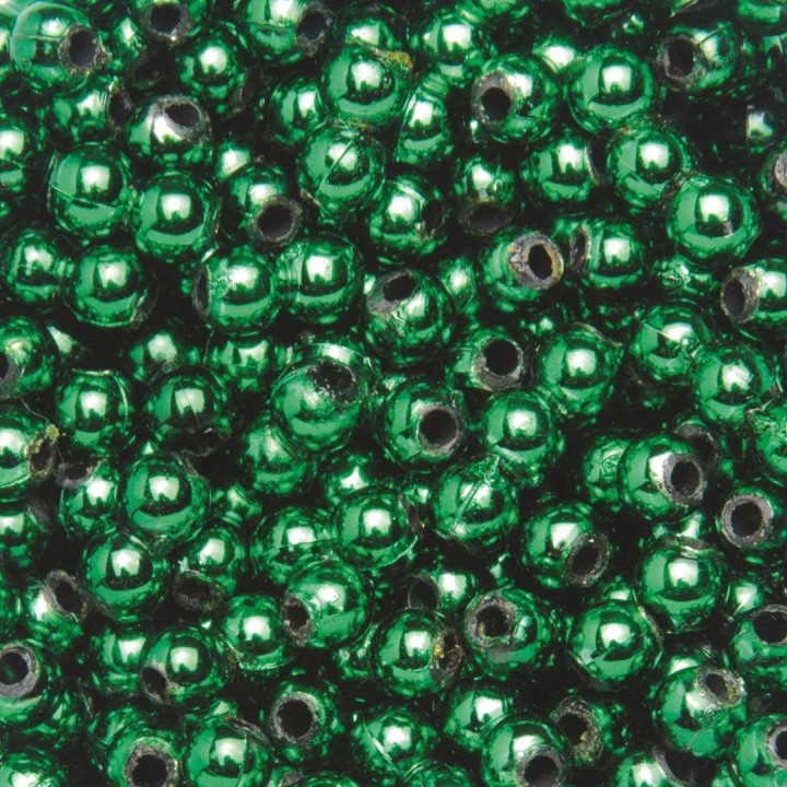 Dekoperlen 75 g 6mm dunkelgrün