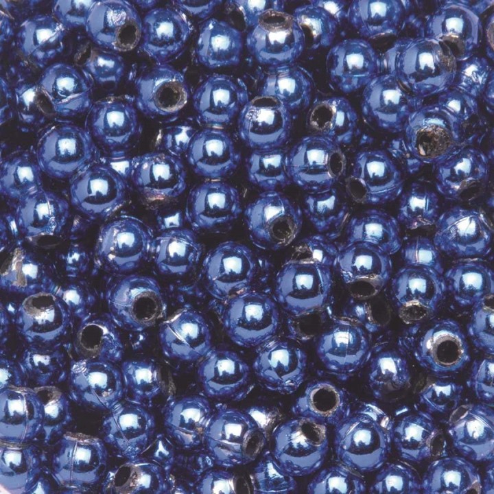 Dekoperlen 75 g 6mm royalblau