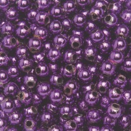 Perles de décoration 6mm 75g pourpre
