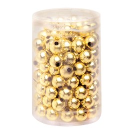 Dekoperlen 75 g 10mm goldfarben