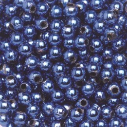 Dekoperlen 75 g 10mm royalblau