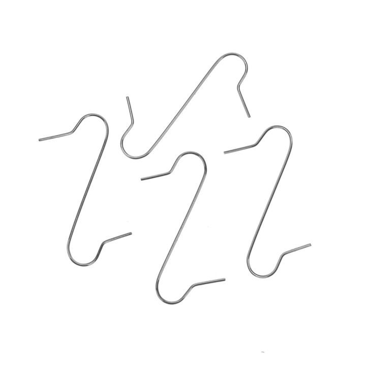 Metallaufhänger für Kugeln 30 Stück 4cm silberfarben