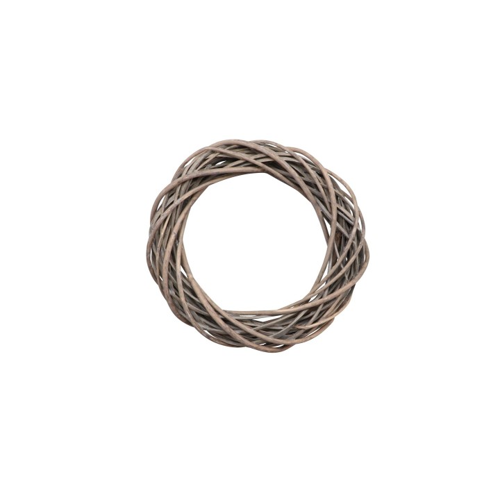 Couronne en osier gris Ø 25cm