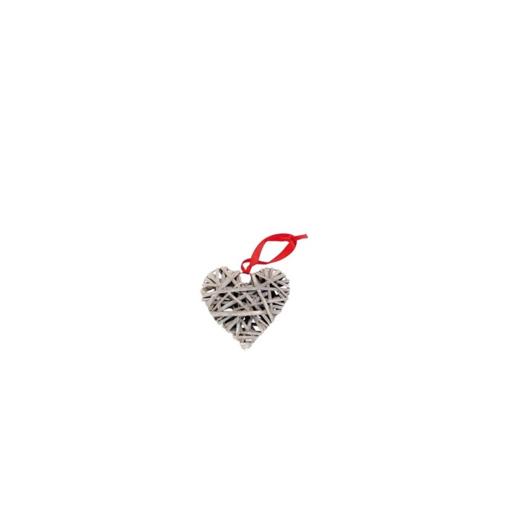 Osier heart grey Ø 10cm