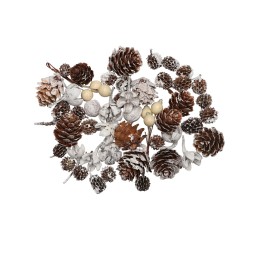 Zapfen-Mix Set 5, 170g mit weissen Beeren