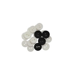 Buttons, 20pcs assorted